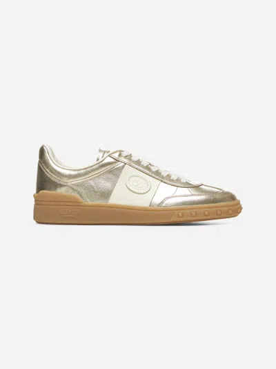 Valentino Garavani Upvillage Panelled Metallic Leather Sneakers