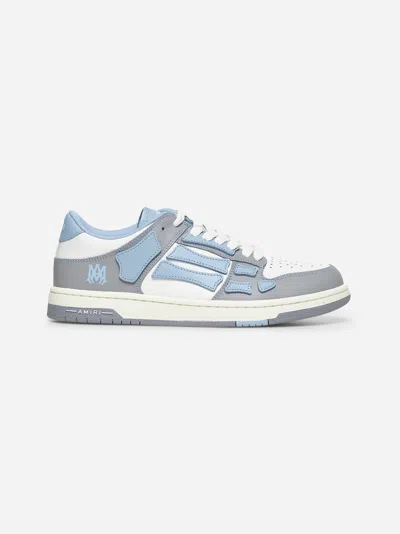 Amiri Varsity Skel Top Low Sneakers Ocean Sky