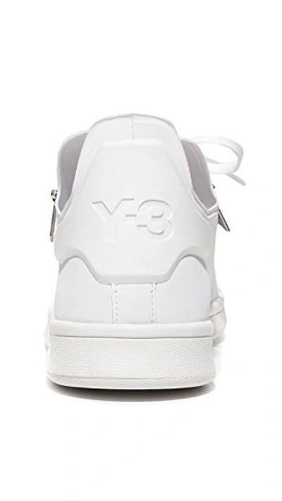 Shop Y-3 Stan Zip Sneakers In White/crystal White