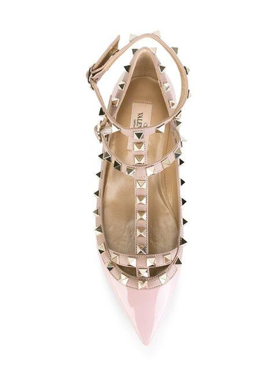 Shop Valentino Garavani ‘rockstud' Ballerinas