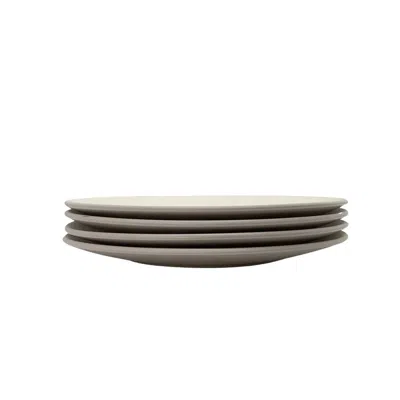 Zulay Kitchen The Contour Dinner Plate - Set Of 4 In Beige