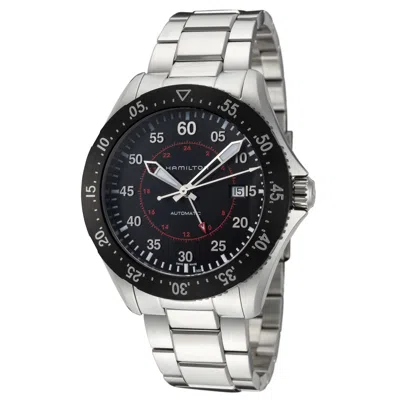 Hamilton Men's 44mm Automatic Gmt Watch In Silver