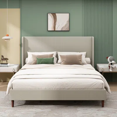 Streamdale Furniture Streamdale Soft King Bed, 12-slat Support, Easy Assembly