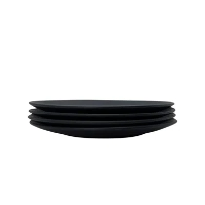 Zulay Kitchen The Contour Dinner Plate - Set Of 4 In Blue