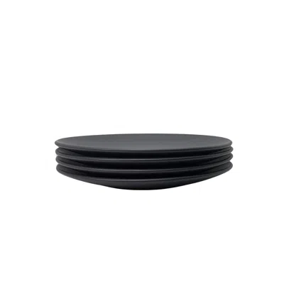 Zulay Kitchen The Contour Salad Plate - Set Of 4 In Blue