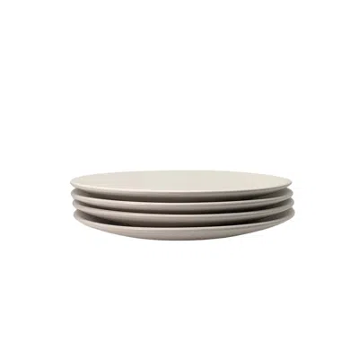 Zulay Kitchen The Contour Salad Plate - Set Of 4 In Beige