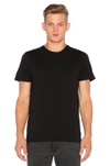Frame Crew-neck Cotton-jersey T-shirt In Black