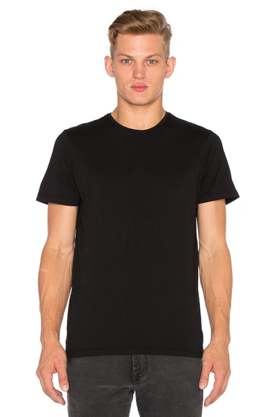 Frame Crew-neck Cotton-jersey T-shirt In Black