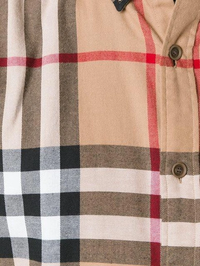 Shop Burberry Checked Shirt - Multicolour