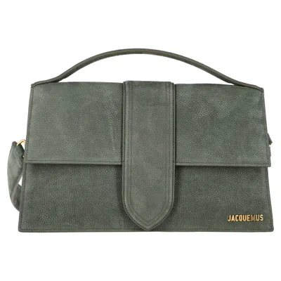 Jacquemus La Montagne Le Grand Bambino Bag In Green Leather In Green