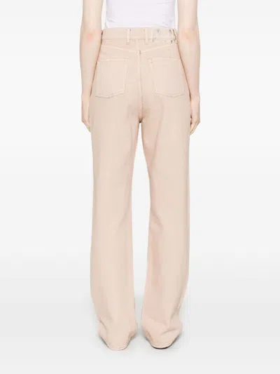 Golden Goose Dyed-effect Pink Denim Jeans In Shadow Gray