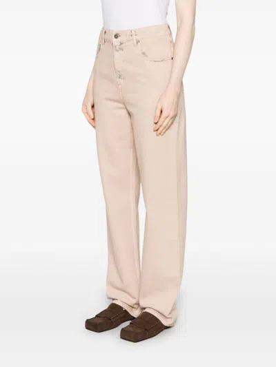 Golden Goose Dyed-effect Pink Denim Jeans In Shadow Gray