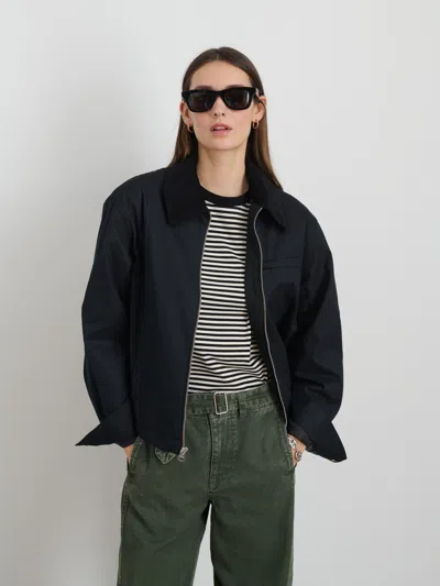 Alex Mill Kenzie Zip Jacket In Black