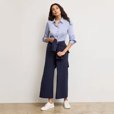 M.m.lafleur The Clemens Flex Shirt - Knit Poplin In White