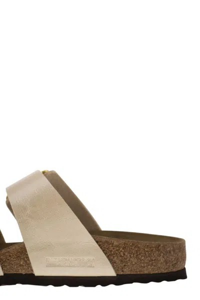 Birkenstock Sydney Cb - Sandal With Two Straps And Buckles In Pearl