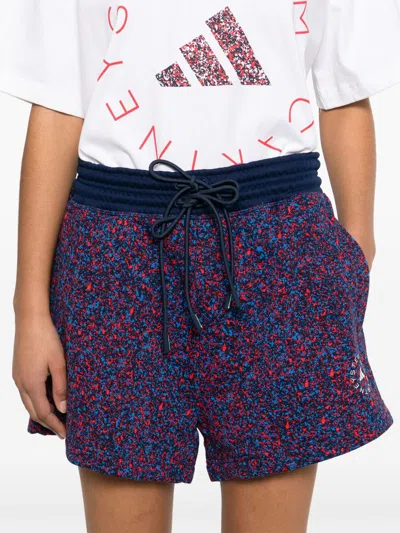 Adidas By Stella Mccartney Printed Terry Shorts