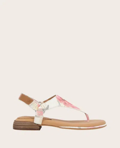 Gentle Souls Women's Holly Floral Thong Flat Sandals In Floral Multi Suede