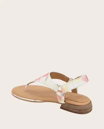 Gentle Souls Women's Holly Floral Thong Flat Sandals In Floral Multi Suede