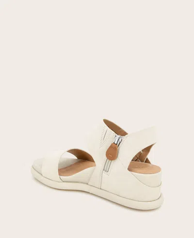 Gentle Souls - Jolisa Leather Woven Detail Wedge In Stone Leather