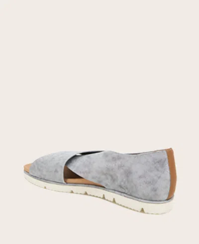 Gentle Souls - Leslie X Band Metallic Tread Sole Sandal In Silver Leather