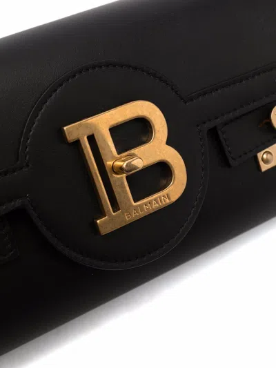 Balmain Women B-buzz 23 Leather Shoulder Bag