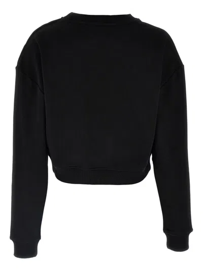 Balmain Women Logo Organic Cotton Cropped Sweatshirt