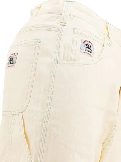 Bode Off-white Greenskeeper Knolly Brook Trousers In Neutral