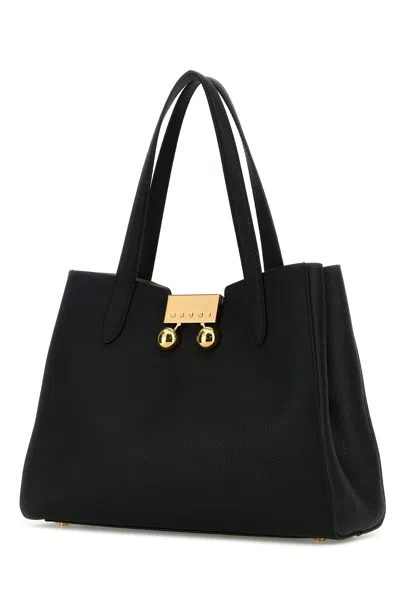 Marni Leather Trunkaroo Shoulder Bag