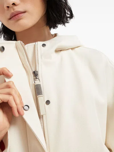 Brunello Cucinelli Women's Hooded Canvas Waterproof Jacket