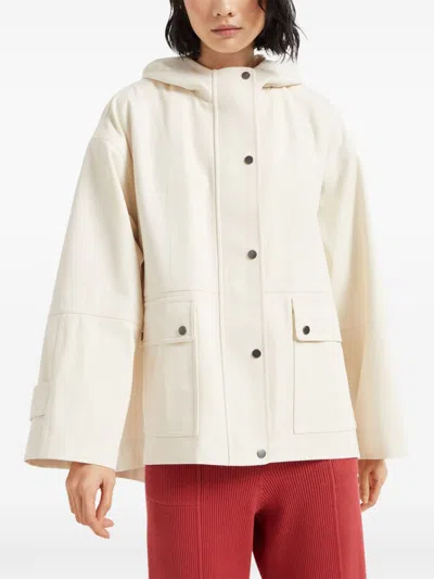 Brunello Cucinelli Women's Hooded Canvas Waterproof Jacket