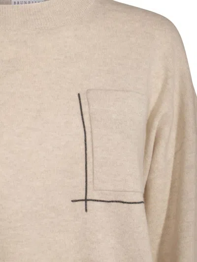 Brunello Cucinelli Silk And Wool Blended Sweater