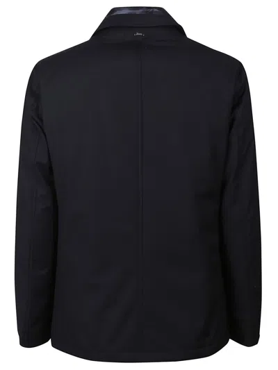 Herno Convertible Down Jacket In Blue