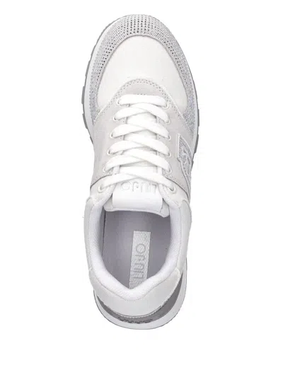 Liu •jo Liu Jo White Sneakers With Textured Fabric In White