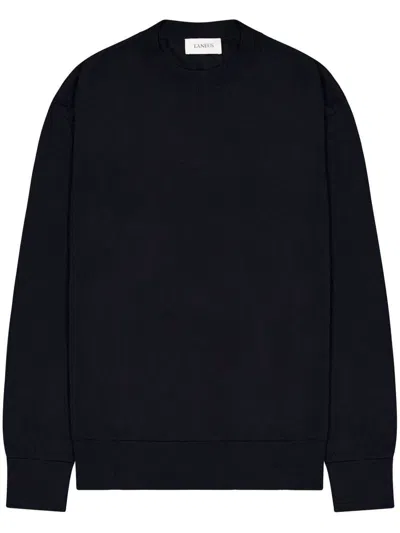 Laneus Crew Neck Sweater In Black