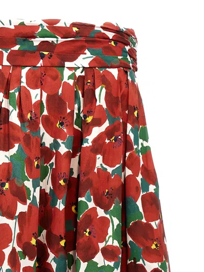 Carolina Herrera Multicolor High Waist Skirt