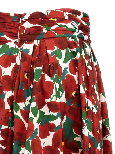 Carolina Herrera Multicolor High Waist Skirt