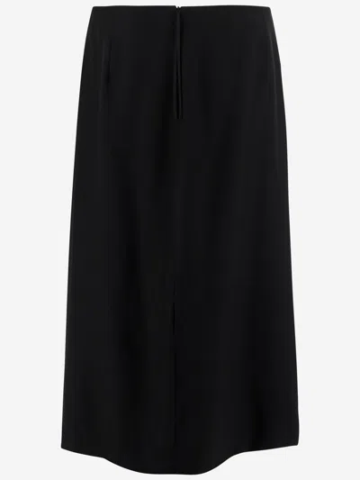 Carven Wrap-effect Embellished Crepe Midi Skirt