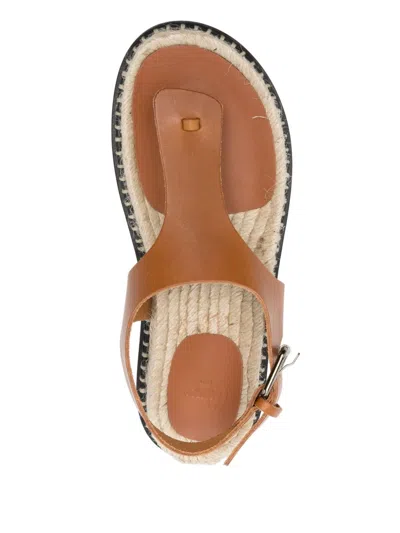 Castaã±er Womens Castaner Tokio Leather Thong Sandals