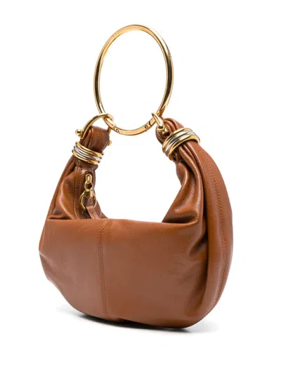 Chloé Bracelet Bag Mini In Shiny Grained Calfskin