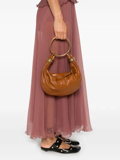 Chloé Bracelet Bag Mini In Shiny Grained Calfskin
