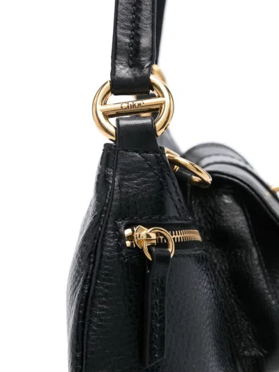 Chloé Chloe The 99 Shoulder Bag In Croco-effect Leather