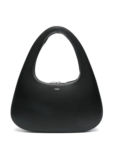 Shop Coperni Swipe Baguette Leather Shoulder Bag
