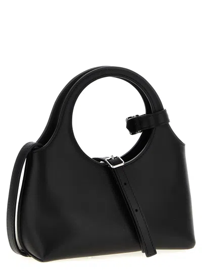 Courrèges Sleek Black Handbag With Adjustable Strap