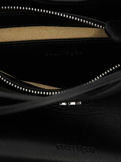 Courrèges Sleek Black Handbag With Adjustable Strap
