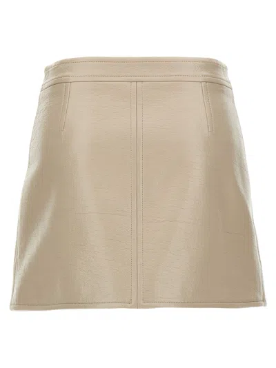Courrèges Reedition Logo Patch Mini Skirt