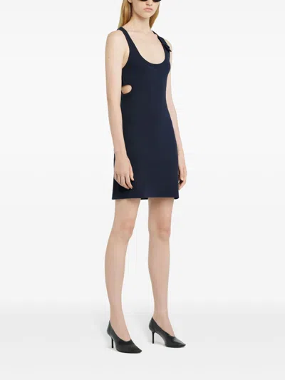 Courrèges Courreges Black Cotton Mini Dress