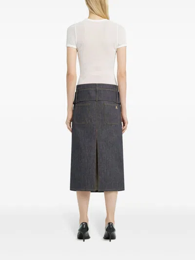 Courrèges Ac Straight T-shirt In White