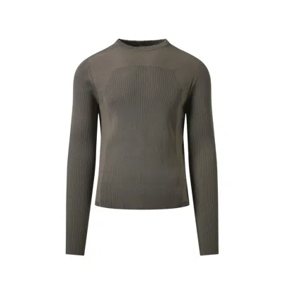 Rick Owens Men's Ribbed Geo Sweater In Dust