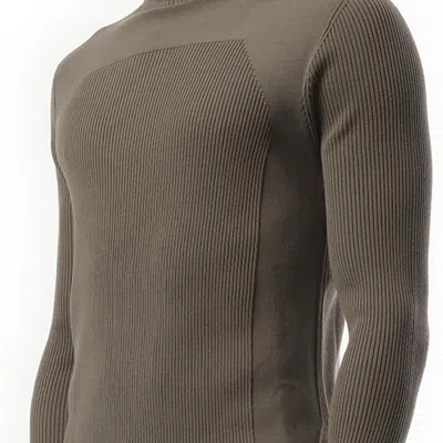 Rick Owens Men's Ribbed Geo Sweater In Dust