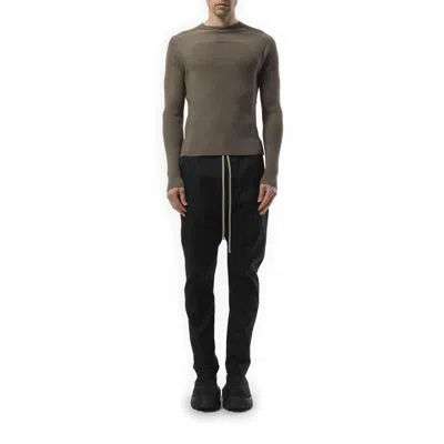 Rick Owens Men's Ribbed Geo Sweater In Dust